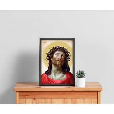 Imagem de Quadro Com Moldura Jesus Coroa de Espinho - Core Decore, G
