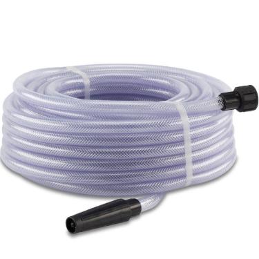 Imagem de Mangueira Trançada Transparente Com Engate E Esguicho 7-16" 15 Metros - 190400088 - Forceline