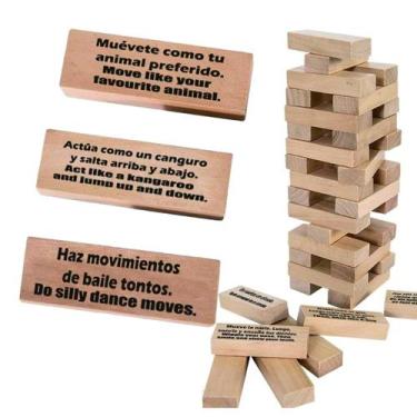 Imagem de Jogo Stacking Tower Magictodoor Spanish Learning 54 Blocks