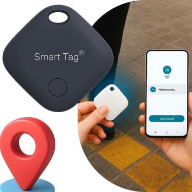 Imagem de Mini Localizador Compacto Pequeno Smart Tag Rastreador Gps Airtag Camp