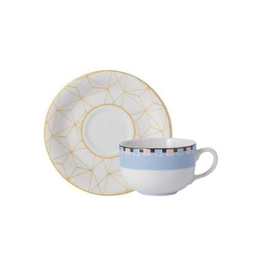 Imagem de Xicara Café Com Pires 100ml Porcelana Schmidt - Dec. Pantanal 2391, 23