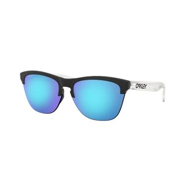 Imagem de Óculos de Sol Oakley Frogskins Lite 0OO9374 937402 Tam 63 / Preto Fosco - Lentes Prizm Sapphire