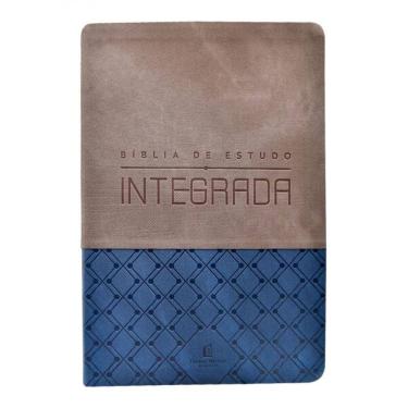 Imagem de Bíblia de estudo integrada, NVI, Couro Soft, Azul e Grafite