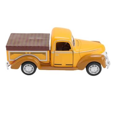 Imagem de Alomejor 1:32 Modelo de Caminhão de Liga de Liga, Carro Clássico Colecionável para Colecionador Colecionável para Colecionador de Prateleira Em Casa (YELLOW)