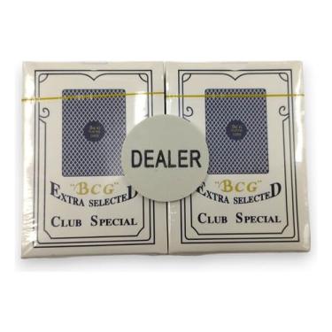 Imagem de Kit Poker Completo 108 Cartas E 100 Fichas E Toalha De Mesa