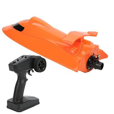Imagem de Zhjvihx Barco RC, Lancha Elétrica Multifuncional à Prova d'água Com Controle Remoto para Crianças para Jogos de Vela para Adultos (Laranja)