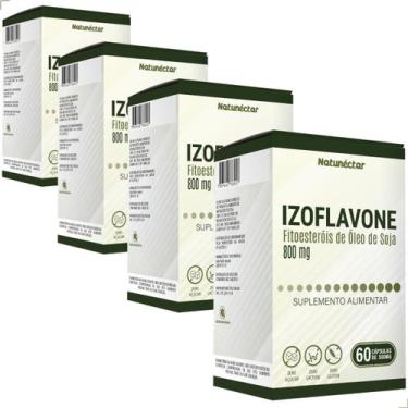 Imagem de Kit 4 Potes Izoflavone Suplemento Alimentar Natural Puro Original Vege