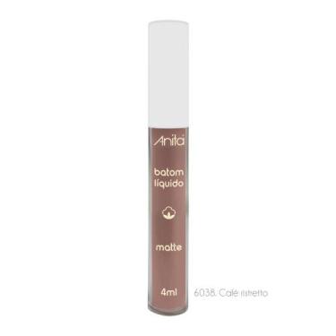 Imagem de Batom Líquido Matte 6038 Café Ristretto 4ml Anita