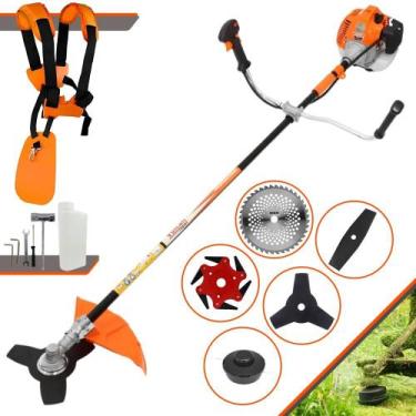 Imagem de Roçadeira Aparador de Grama À Gasolina Vulcan VR520H 52cc 2,5HP 10.000