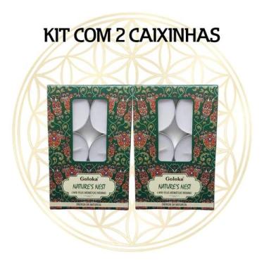 Imagem de KIT C/2 CX's Vela Aromática Para Rechaud Indiana Goloka, NATURE'S NEST