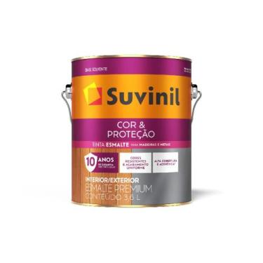 Imagem de Tinta Esmalte Cor & Proteção Platina Acetinado 3,6L Suvinil
