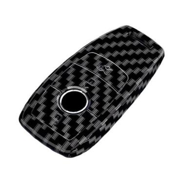Imagem de Capa De Chave De Carro Em Fibra De Carbono ABS Para Mercedes Benz Para