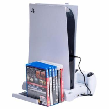 Imagem de Base para PlayStation 5 com Cooler Carregador Duplo + Suporte 12 Jogos