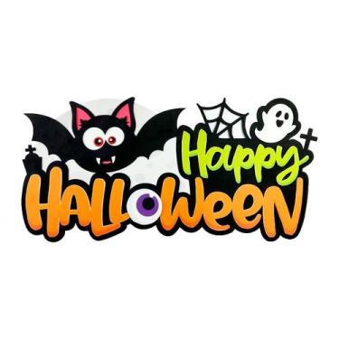 Imagem de Painel Letreiro Happy Halloween  Cute Dia das Bruxas - PIFFER
