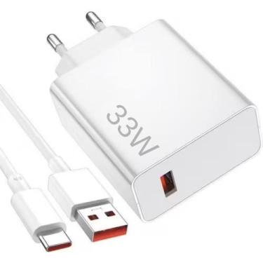 Imagem de Carregador Completo Turbo Power Cabo USB Cabo Tipo C 33W Original Lehm