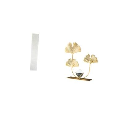 Imagem de Fenteer Abajur de Pé para Sala de Estar com Escultura de Folha, Enfeite de Estante, Decoração Moderna para Quarto, Presente de Inauguração de Casa para Feriad