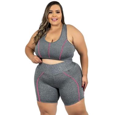 Imagem de Conjunto Feminino Academia Roupa De Ginastica Plus Size veste 48-Feminino