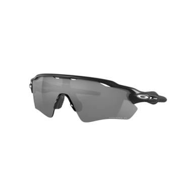 Imagem de Oakley Óculos de sol Radar EV Path OO9208 Shield | Pacote com kit de limpeza e bolsa de microfibra branca, Preto fosco/Prizm preto polarizado