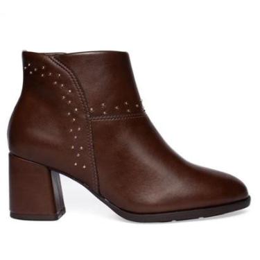 Imagem de Bota Feminina Modare Cano Curto Marrom-Feminino