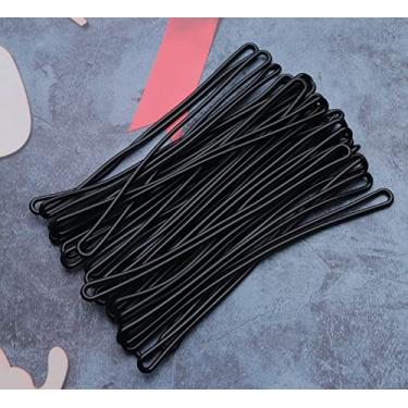 Imagem de 30 peças de alças de plástico preto 15 cm etiquetas de nome para torneiras de bagagem, cartões de identificação, porta-crachás de identificação, sacos de inserção de cartão de visita, fecho de mala