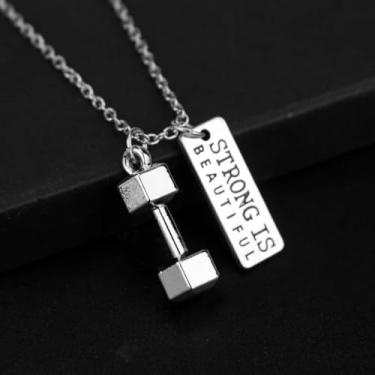 Imagem de 1 peça, acessórios de corrente de suéter, colares de liga metálica, kettlebells de metal, colares, acessórios masculinos