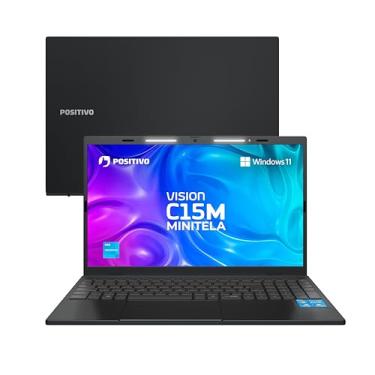 Imagem de Notebook Positivo Vision C15M Intel Celeron N4500 Windows 11 Home 4GB RAM 128GB eMMC Tela 15" Full HD IPS Antirreflexo - Minitela e Tecla Copilot - Cinza