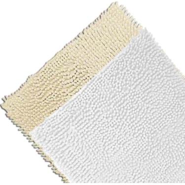 Imagem de Tapete Bolinha 2 Peças Rozac Microfibra Antiderrapante**, MARFIM / BRA