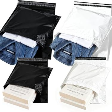 Imagem de Youngever Conjunto de 120 peças, envelopes autovedantes à prova d'água, sacos de envio duráveis (60 peças 25 x 33 cm e 60 peças 36,8 x 48 cm)