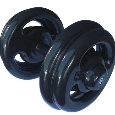 Imagem de Dumbbell Emborrachado Treinamento Funcional Academia 20kg