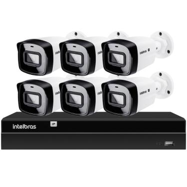 Imagem de Kit CFTV 6 Câmeras IP Intelbras NVD 1408P HD S/HD