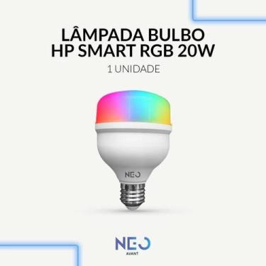 Imagem de Lampada Led Smart Wifi 2.4 GHz Bulbo Hp 20w 30w 40w 50w 2700K 6500K RG