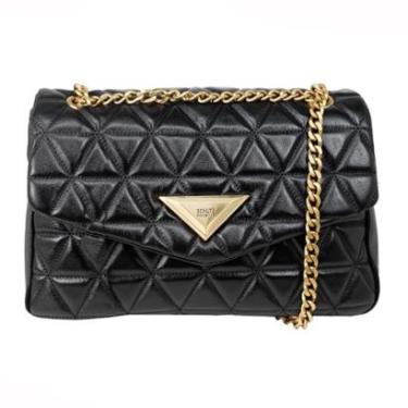 Imagem de Bolsa Feminina Grande Schutz Tiracolo 944 Matelassê Couro Corrente 500181093-Feminino