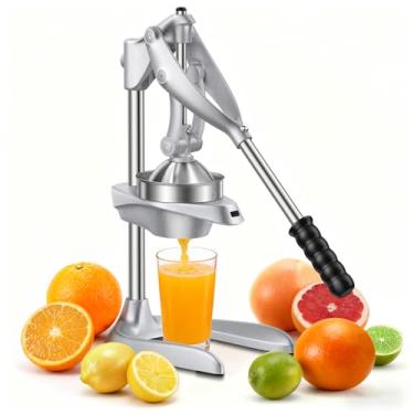 Imagem de Espremedor manual, espremedor de frutas cítricas de aço inoxidável AMOHEE para laranja limão e romã, espremedor de bancada fácil de usar e limpar