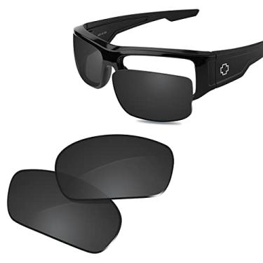 Imagem de Glintbay Lentes de óculos de sol de substituição 100% precisas para Spy Optic Konvoy - Preto avançado polarizado