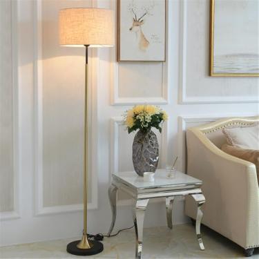 Imagem de Luminária de chão contemporânea de luxo, com design moderno e artístico, ideal para sala de estar, quarto, escritório, casa de campo, hotel ou residências. Possui LED, design retrô e criativ