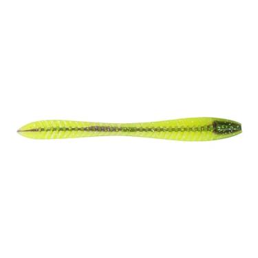 Imagem de Northland Tackle Eye Candy Riggin Leech Flutuante 15 cm Isca de Sanguessuga de Plástico Macio para Jigs, Plataformas e Arneses de Pesca Walleye, Chartreuse Roxo, 5 iscas por pacote