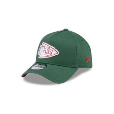 Imagem de BONE NEW ERA 9FORTY A-FRAME SNAPBACK KANSAS CITY CHIEFS NFL VERDE-Masculino