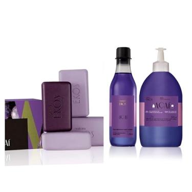 Imagem de Kit Ekkos Açaí, Óleo Com Refil + Caixa De Sabonete