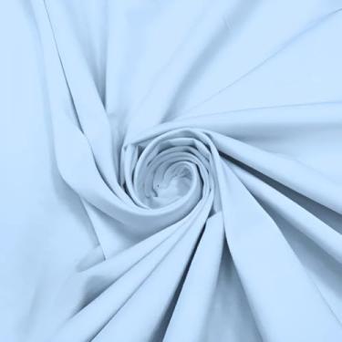 Imagem de 1 Metro de Tecido Percal 180 Fios Para Lençol Algodão (150 fios, Azul claro)