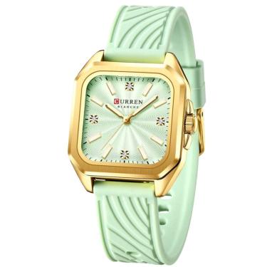 Imagem de Relógio Feminino Minimalista Quadrado de Quartzo Casual Silicone