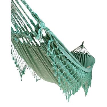 Imagem de Rede De Descanso dormir Em Tear De Casal Gigante(Verde mesclada)