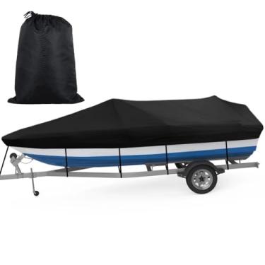 Imagem de V-Hull Runabouts, Barcos Baixo Externo/E/S e para Cobertura Barco Trailering e Ancoragem para Todos os Climas, Barco de Cobertura até 16 Pés 35 - Longo e Largo 24 cm Ajusta-se