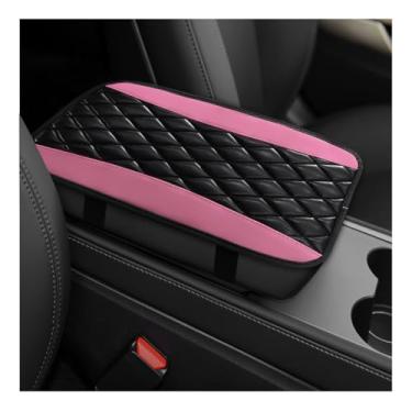 Imagem de NYTKL Almofada para console central de carro, 12,6" × 7,12.7 cm protetor de capa de assento de couro à prova d'água, macio, confortável, antiarranhões, descanso de braço para a maioria dos carros