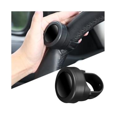 Imagem de Sandfren Botão giratório de volante de carro, rotação de 360 graus, bola de manípulo suicídio de veículo, acessórios automotivos, universal para SUV, caminhão, sedã