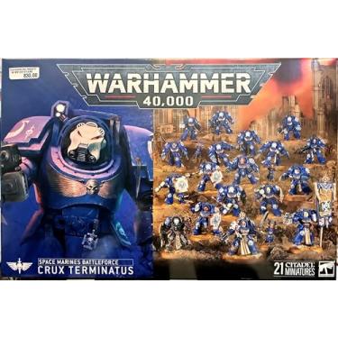Imagem de Warhammer 40,000 Space Marines Battleforce: Crux Terminatus – 21 Terminator Miniatures | Captain, Chaplain & Ancient in Terminator Armour | Warhammer 40K Boxed Army Set