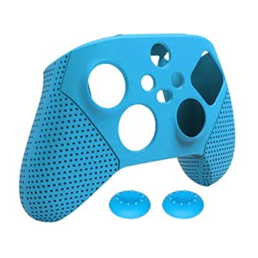 Imagem de Prettyia Capa protetora de controle para controle Xbox Series S X, capa macia de silicone antiderrapante, protege contra poeira, arranhões - azul