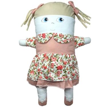 Imagem de Naninha para Bebê e Crianças HEEMM HIRA IMI Tecido Macio 100% Algodão Hipoalergênica Colecionável Artesanal Lavável e com Enchimento Removível 40x25cm Modelo HELENA