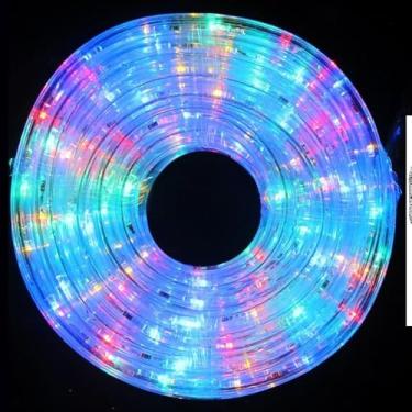 Imagem de Mangueira LED Iluminada, 10 Metros, 180 LEDs, Pisca-Pisca para Decoração Interior e Exterior, 110V, 6W, Flexível, Branco e Colorido