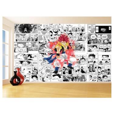 Imagem de Papel De Parede Dragon Ball Goku Gegeta Anime 3,5M Dbz734 - Você Decor