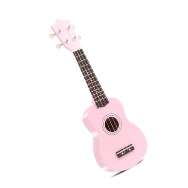 Imagem de Ukulele Rosa Para Iniciantes Tocarem Violão Pequeno Kit de ukulele(Pink 1 Set)